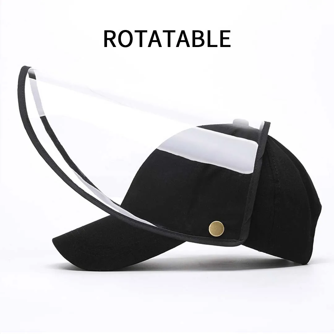 Outdoor Protection Hat Set Premium 2X Anti-Fog Pollution Dust Saliva Face Shield for Kids - Pink