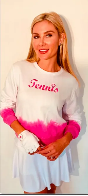 Pink Tennis Crewneck