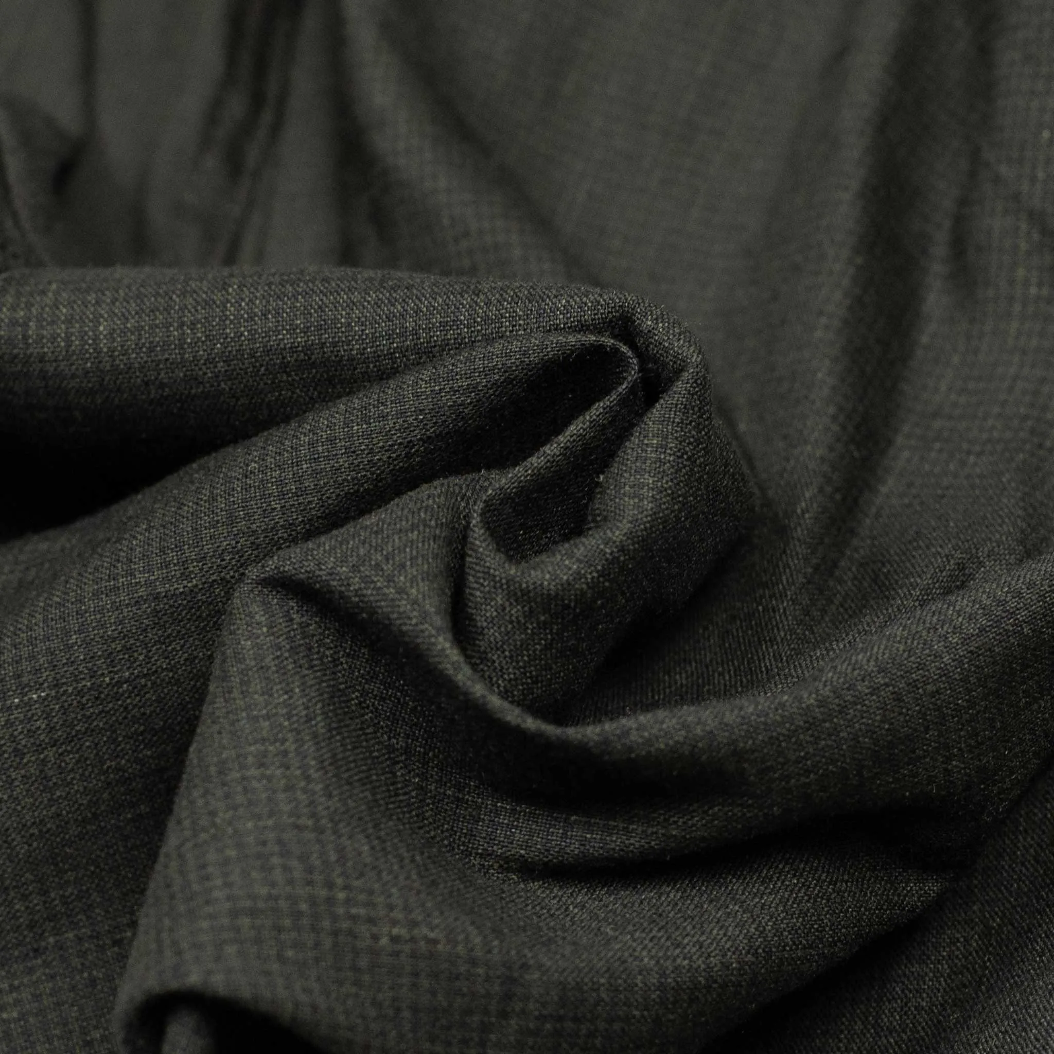 Pouch pocket easy shorts in brown and charcoal microcheck linen mix