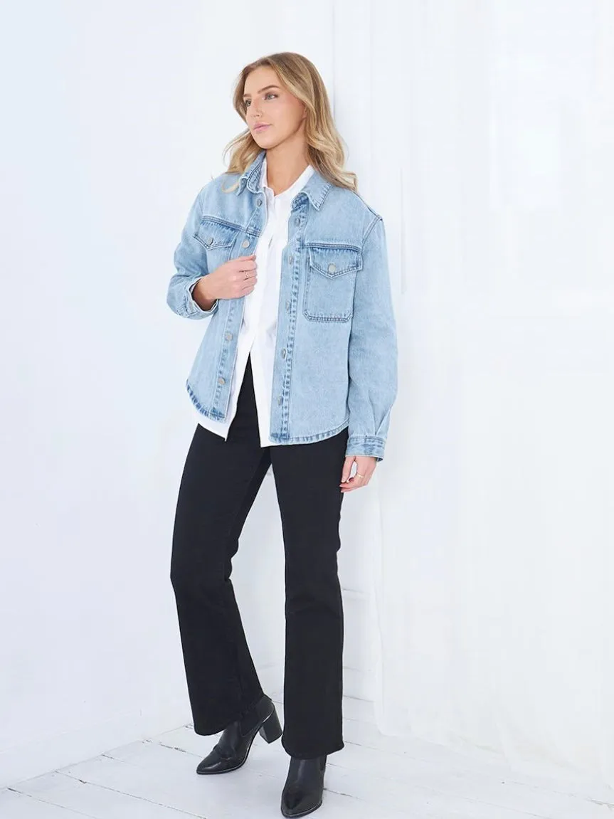 Ruby Shacket : Denim
