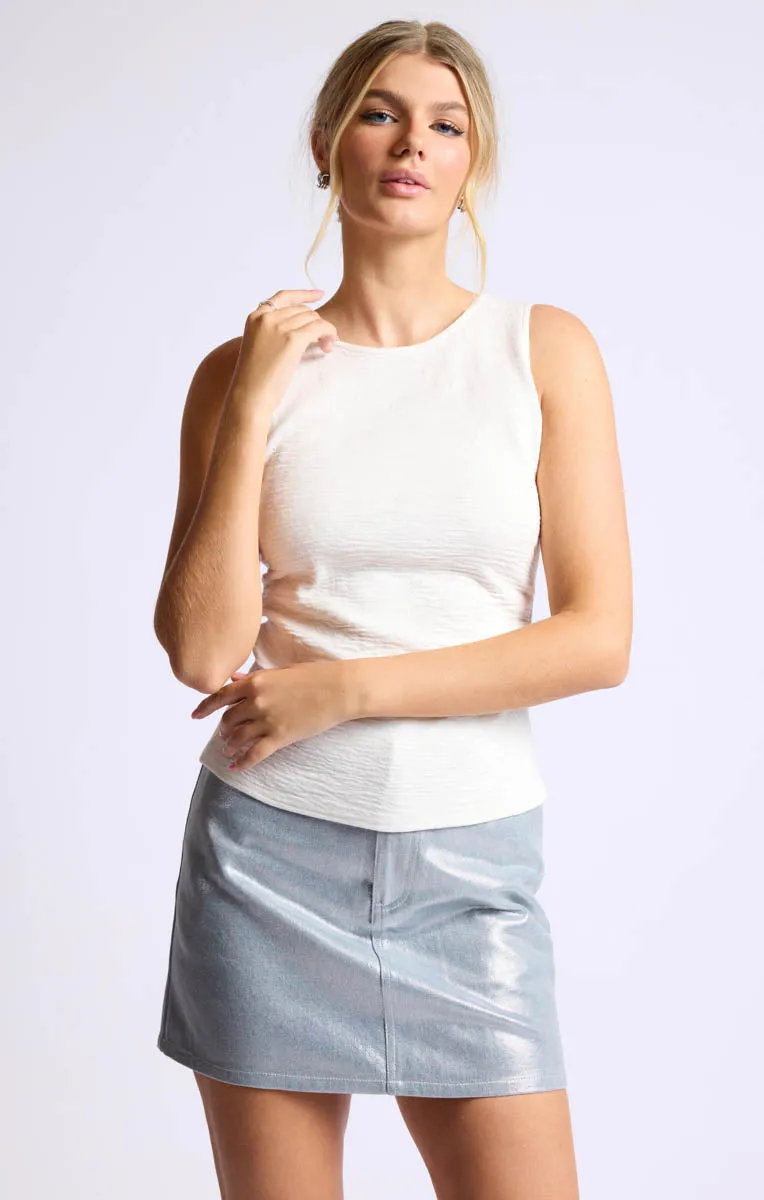 SAGE THE LABEL Easy Come Tie-Back Knit Top