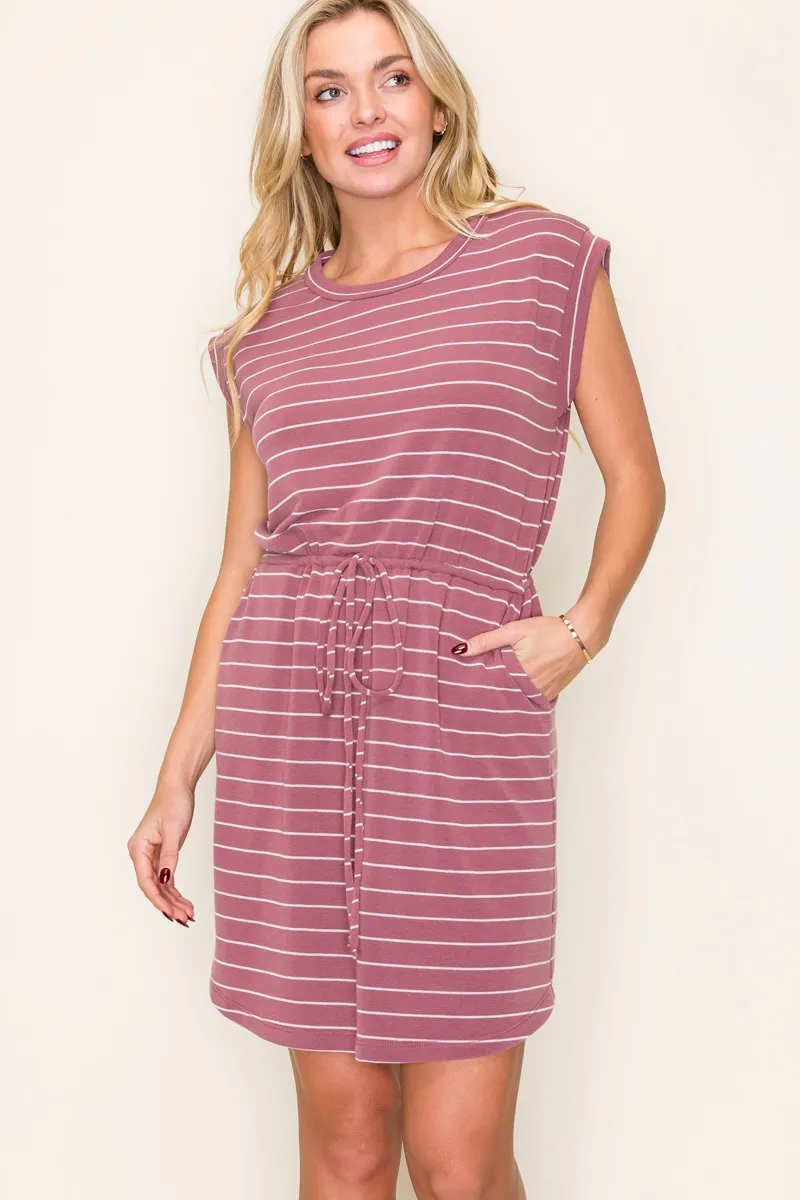 Striped Terry Dress