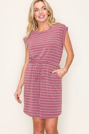 Striped Terry Dress