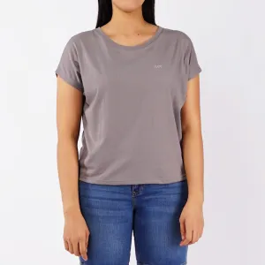 Stylistic Mr. Lee Ladies Basic Tees for Women Trendy Fashion High Quality Apparel Comfortable Casual Tops for Women Loose Fit 145935 (Gray)