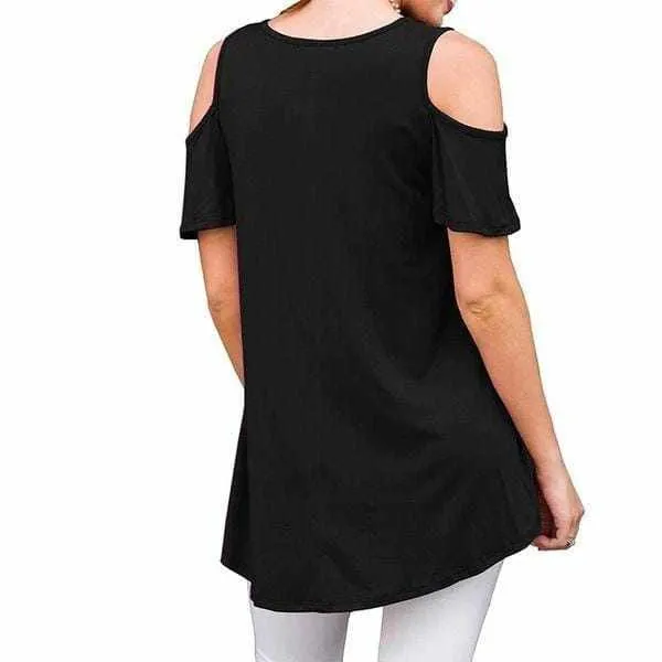Summer Casual Elegant Slit Arm Tops For Ladies