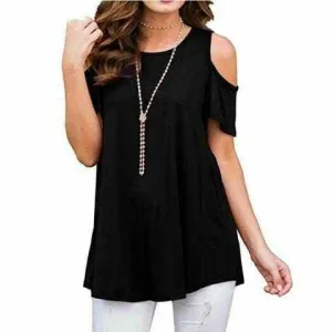 Summer Casual Elegant Slit Arm Tops For Ladies
