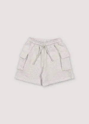 The New Society Grey Melange Pylos Bermuda Short