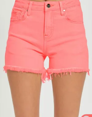 Tummy Control Coral Rise Hem Short