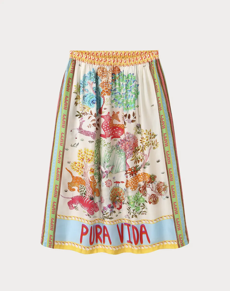VANESSA MIDI SKIRT IN PURA VIDA