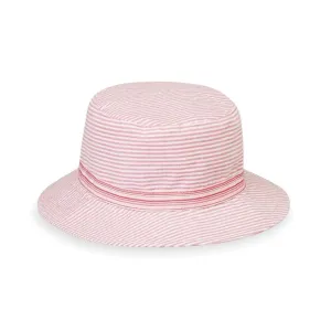Wallaroo Hats Sawyer Girls Sun Protective Hat SAWY - Pink Stripes