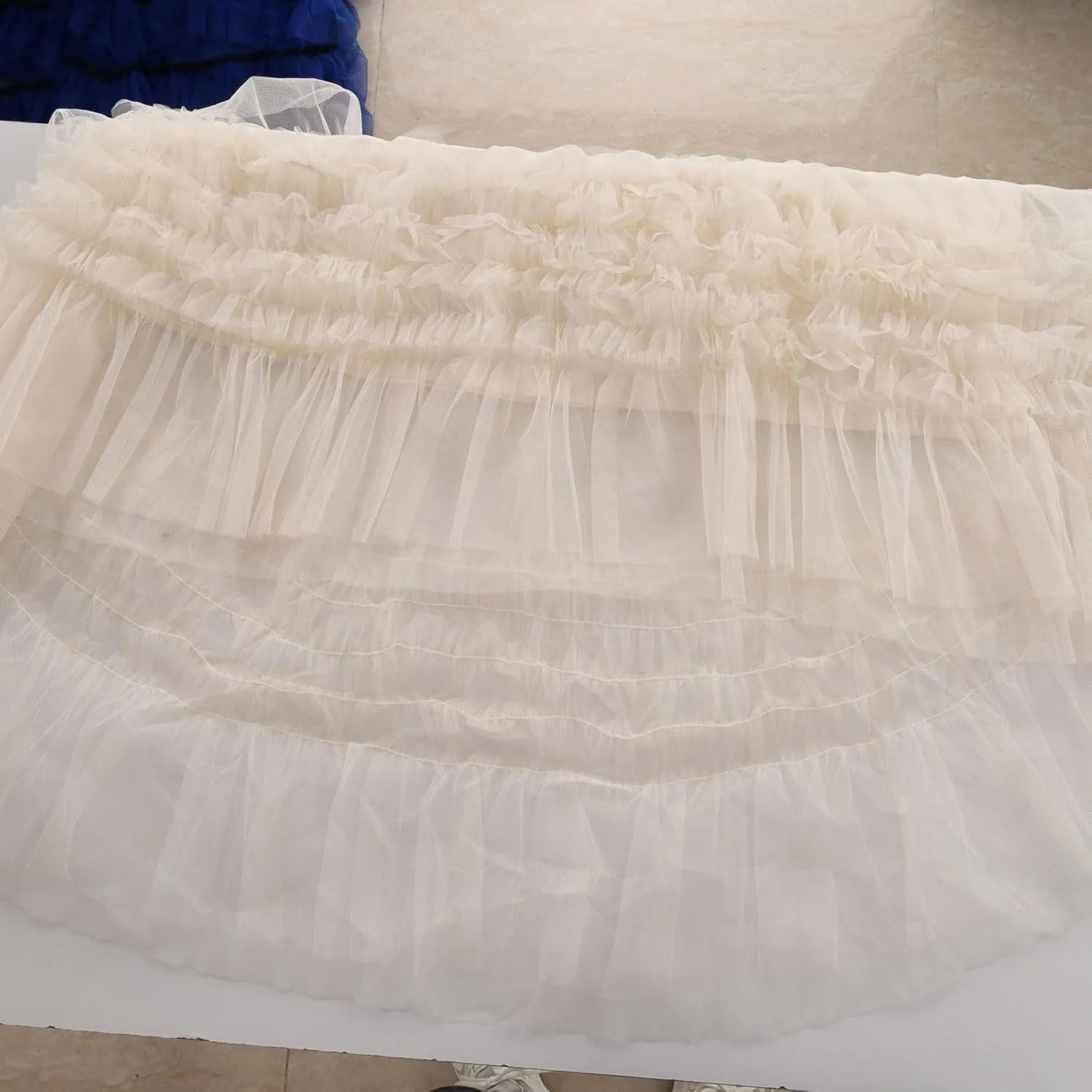 Women Tulle Skirts A-Line Fairy Skirt Asymmetrical Fluffy Skirt High Low Tutu Skirt Mesh Layered Skirts Flowy Skirt