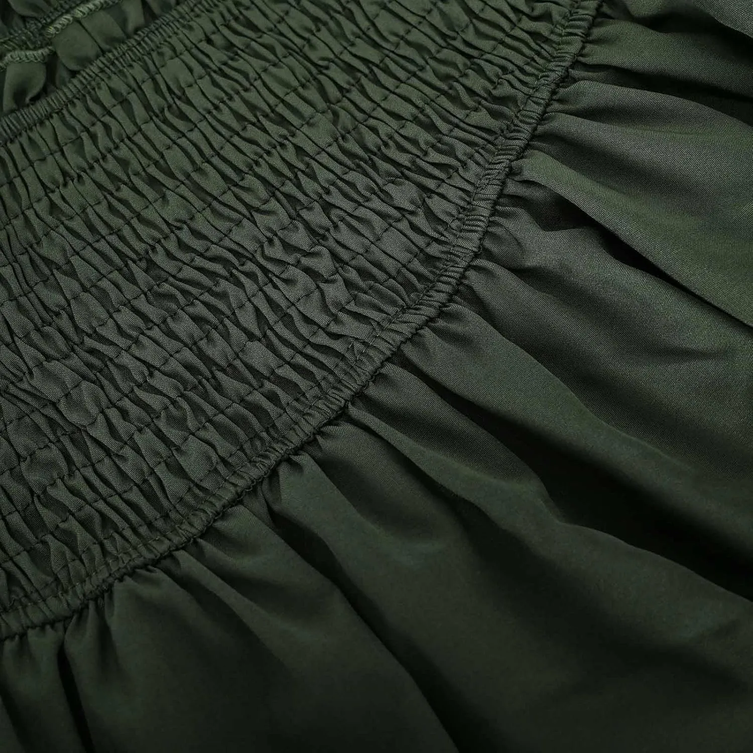 Women's High Waist Mini Skirt Layered Ruffle Hem Flared Flowy Casual Solid Color Tiered A Line Swing Short Skirts