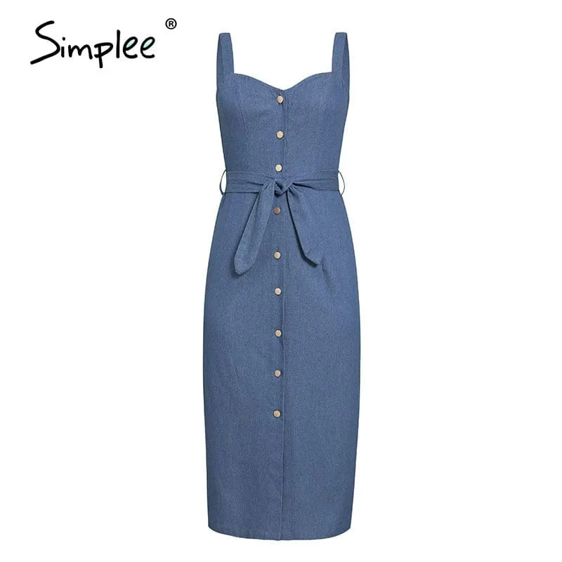 Women's Vintage denim casual/ business dress