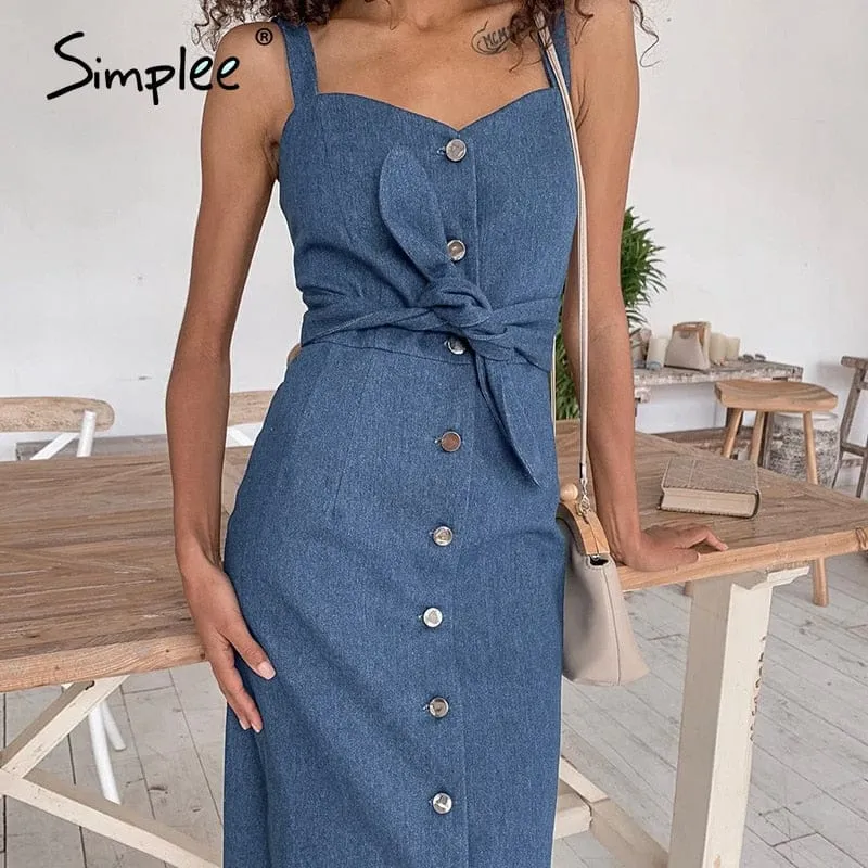 Women's Vintage denim casual/ business dress