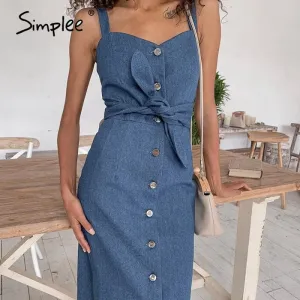 Women's Vintage denim casual/ business dress