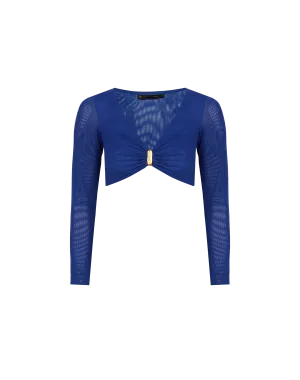 Yarin Cropped Top - Sapphire