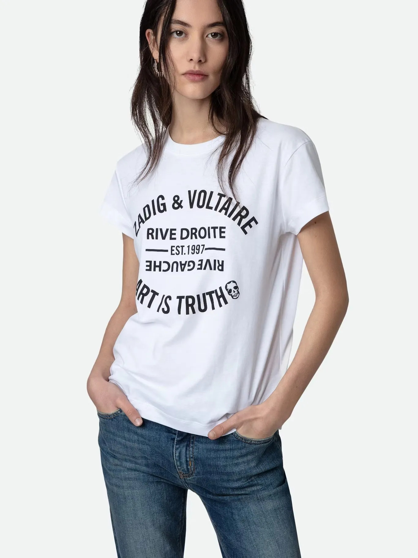 ZADIG & VOLTAIRE WALK ICO BLASON ECO T-SHIRT